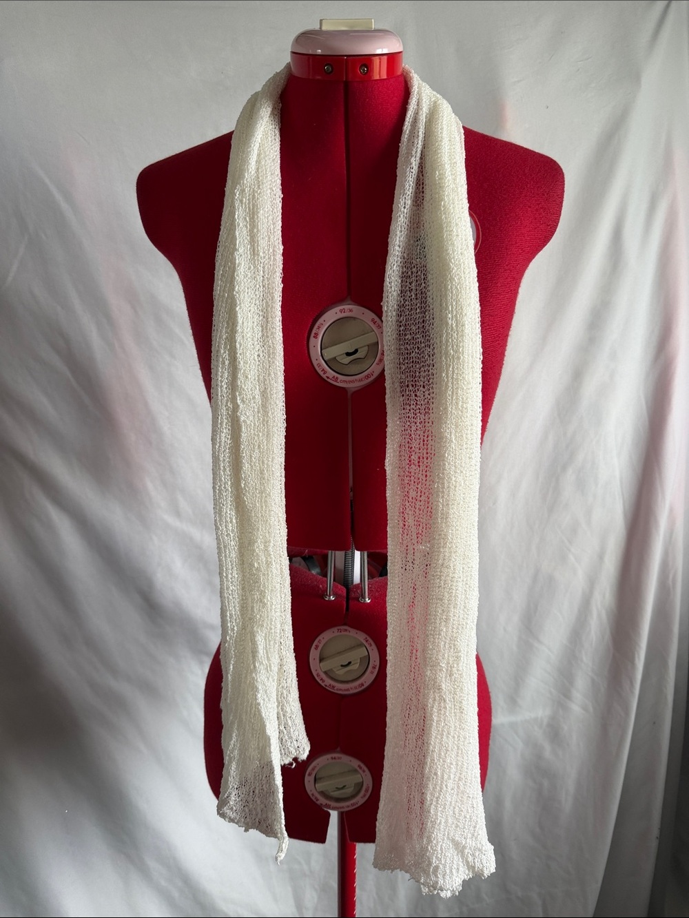 Elegant Cream Lightweight Scarf by